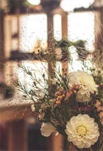 Ein Blumenhändler in Spanien